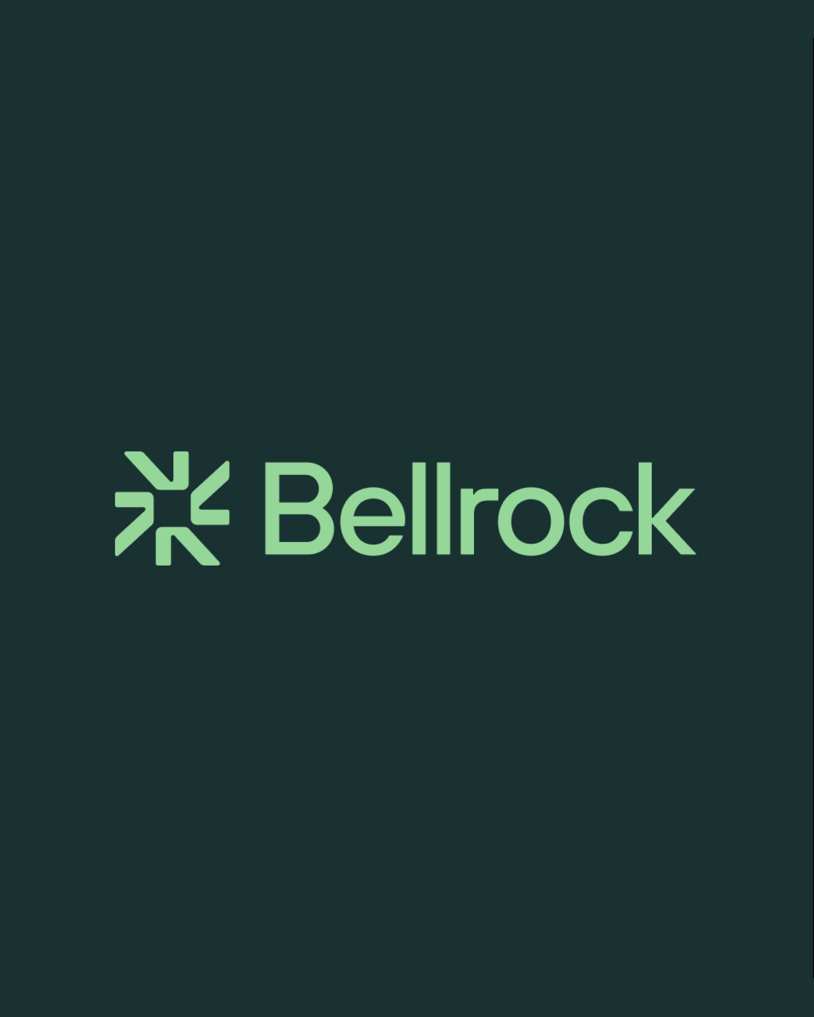 The Bellrock logo displayed in light green on a dark green background.