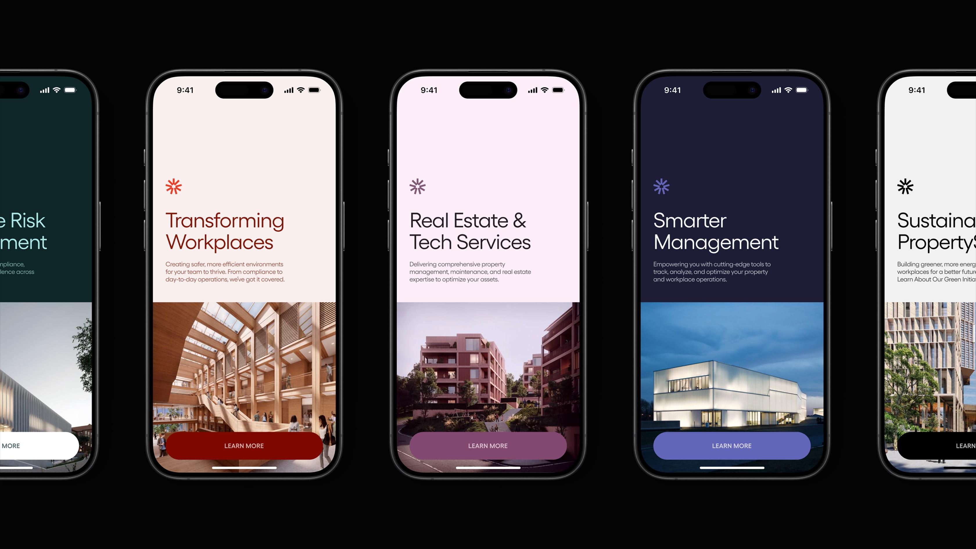Brand websites on different devices