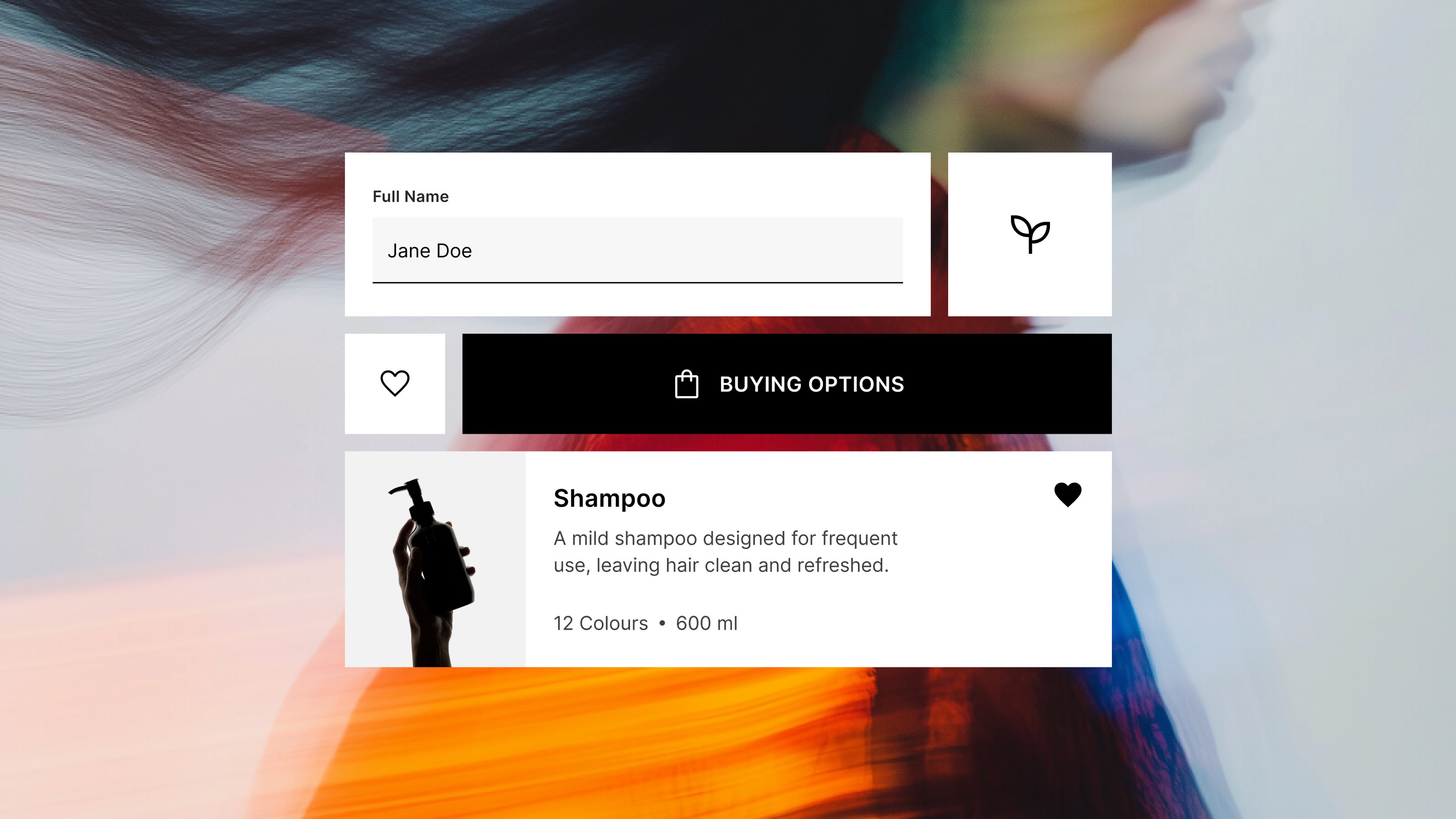 Design system component library on screen
