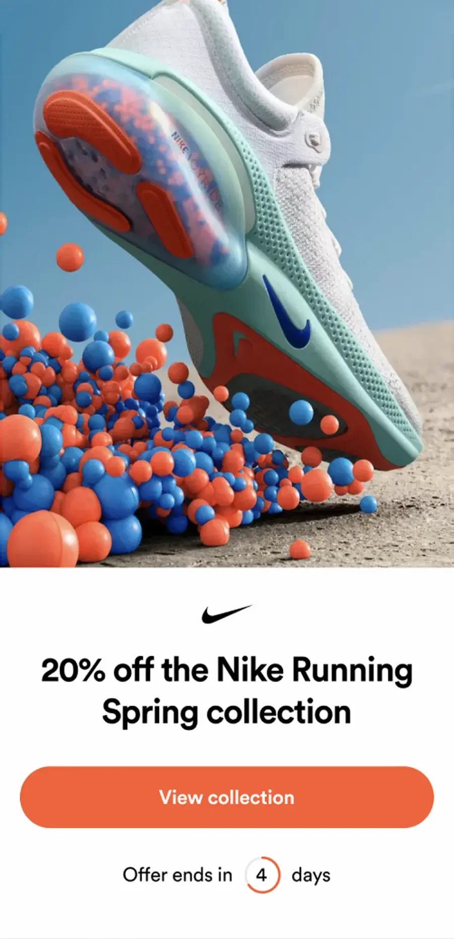 Reshop app Nike Running collection offer