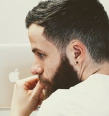Generic bearded agency man